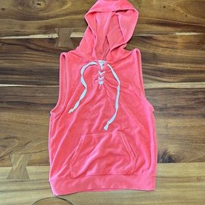4/50% off | Pink Hooded Tank Top